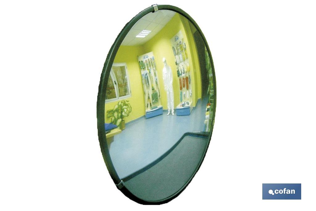 Espejo Interior | 30 cm o 45 cm | Soporte de Pared Incluido | Ángulo de Visión 130° | Para Aparcamientos o Supermercados