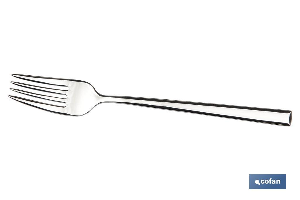 Pack de Tenedores de mesa | Modelo Bari | Blíster o Pack | Fabricado en Acero Inox. 18/10 | Longitud 21,1 cm