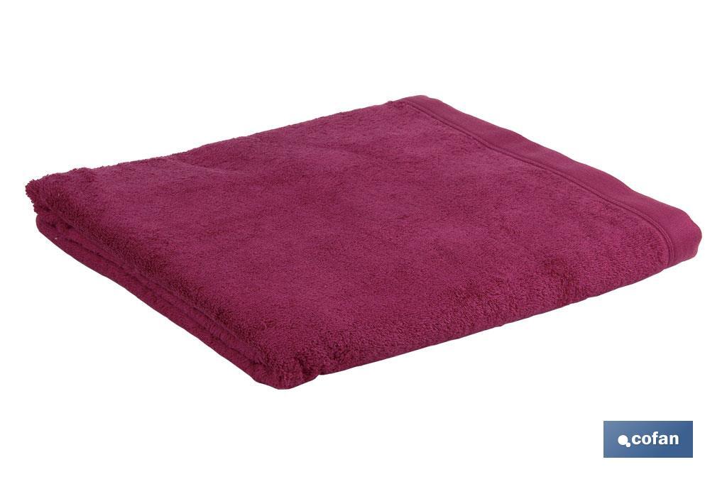 Toalla de lavabo | Modelo Mar Rojo | Color Púrpura | 100 % Algodón | Gramaje 580 g/m² | Medidas 50 x 100 cm