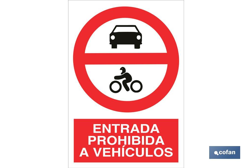 Prohibido entrada a vehículos