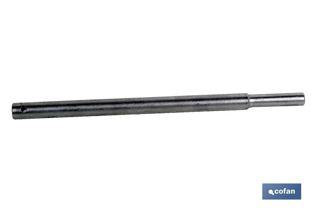 Barra de acero para giro de llave de tubo | | Fabricada en cromo vanadio | Medidas para llaves de tubo desde 20 hasta la 32