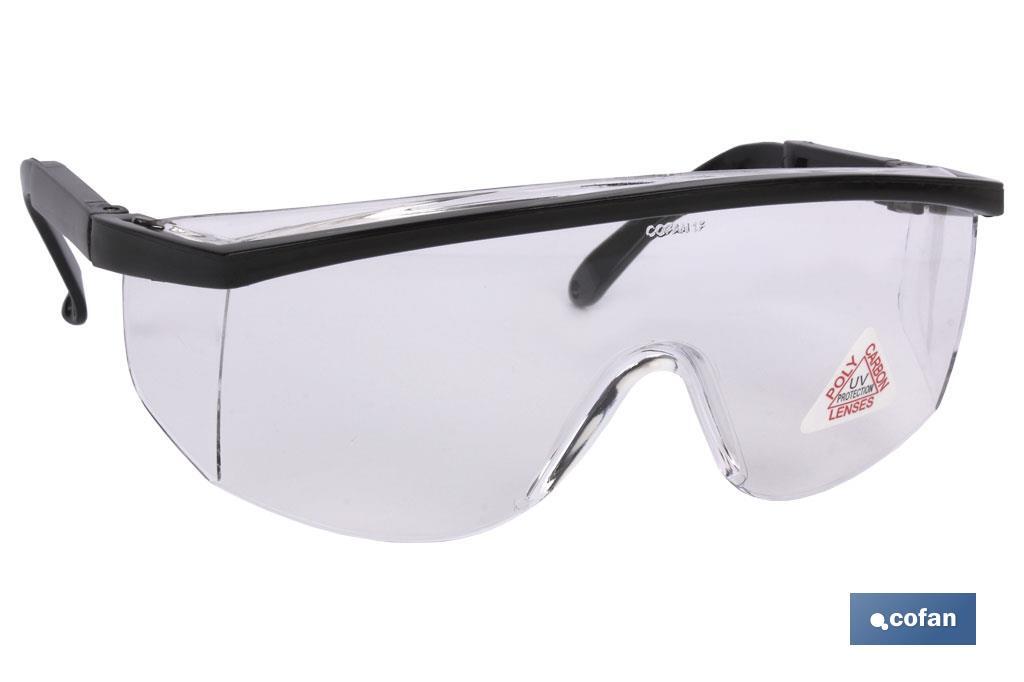 Gafas de Seguridad | Con lente clara | Modelo Standar | EN 166:2001