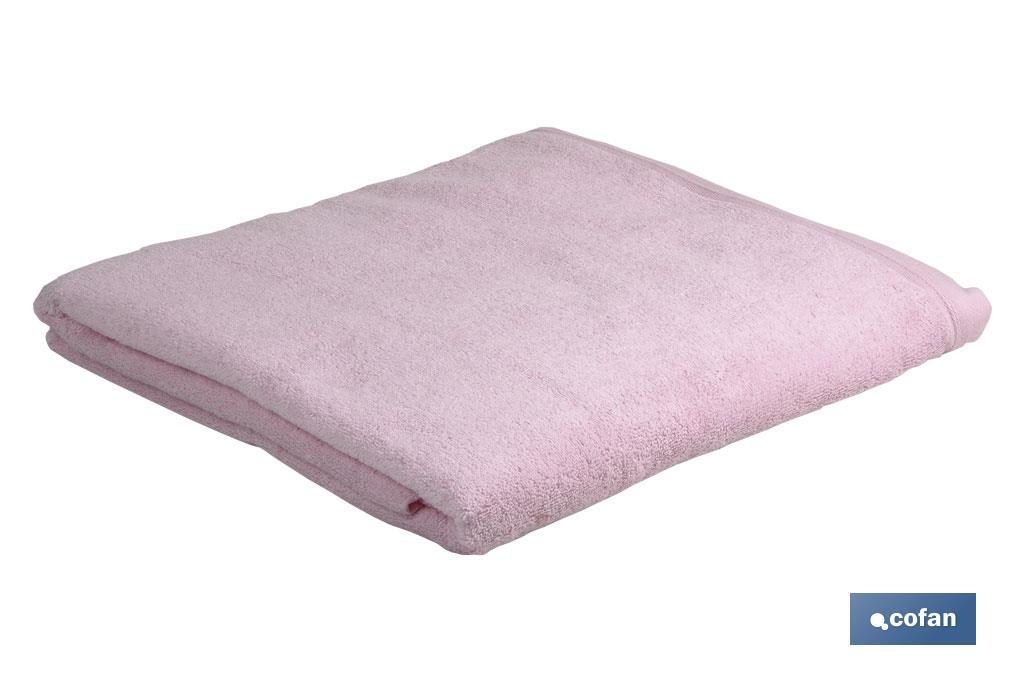 Toalla de lavabo | Modelo Flor | Color Rosa Claro | 100% Algodón | Gramaje 580 g/m² | Medidas 50 x 100 cm