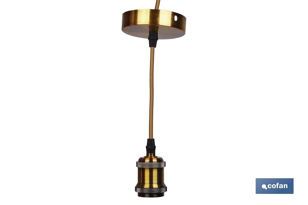 Cable para Lámpara Deco Oro